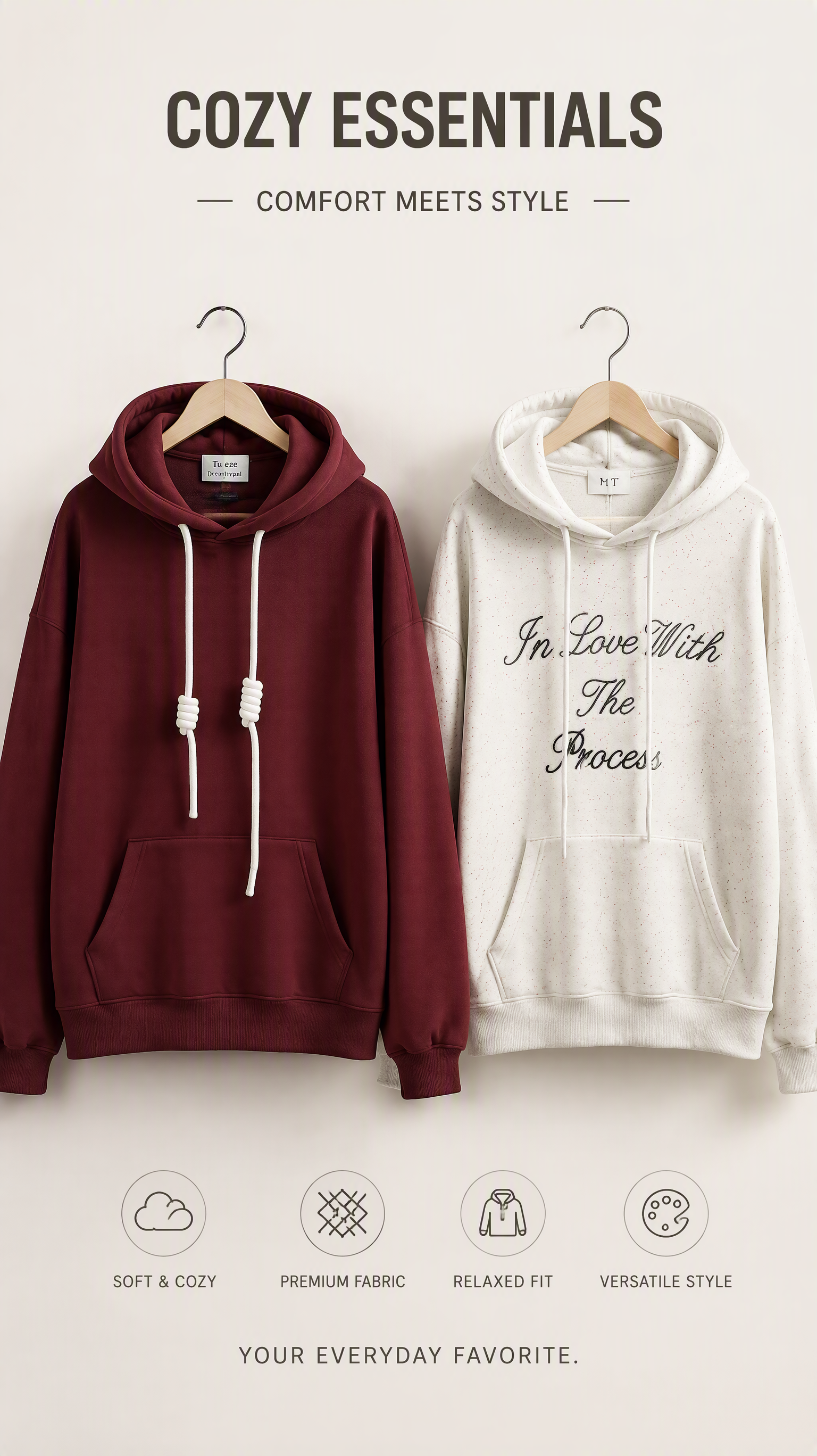 Relaxed Embroidered Hoodie