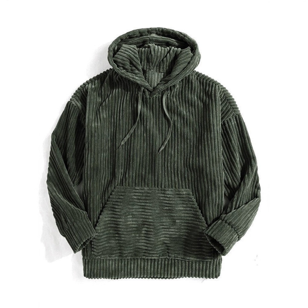 Vertical hooded sweatshirt